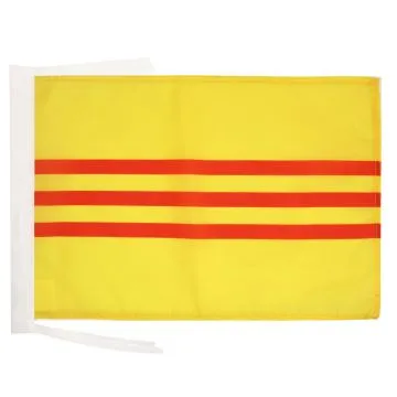 DRAPEAU SUD VIETNAM 45x30cm - PAVILLON VIETNAMIEN - VIET NAM DU SUD 30 x 45 cm haute qualité