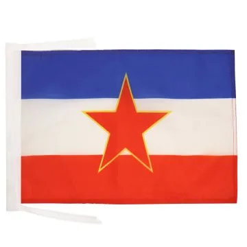DRAPEAU YOUGOSLAVIE 45x30cm - PAVILLON YOUGOSLAVE 30 x 45 cm haute qualité