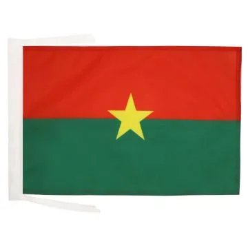 DRAPEAU BURKINA FASO 45x30cm - PAVILLON BURKINABAIS 30 x 45 cm haute qualité