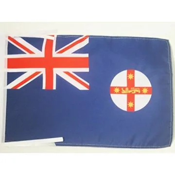 DRAPEAU NOUVELLE-GALLES DU SUD 45x30cm - PAVILLON AUSTRALIEN - AUSTRALIE 30 x 45 cm haute qualité
