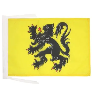 DRAPEAU FLANDRE 45x30cm - PAVILLON FLAMAND - FLANDRES - BELGIQUE 30 x 45 cm haute qualité