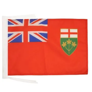 DRAPEAU ONTARIO 45x30cm - PAVILLON CANADIEN - CANADA 30 x 45 cm haute qualité