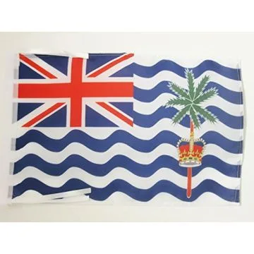 DRAPEAU TERRITOIRES BRITANNIQUES DE L\'OCÉAN INDIEN 45x30cm - PAVILLON BRITANNIQUE 30 x 45 cm haute qualité