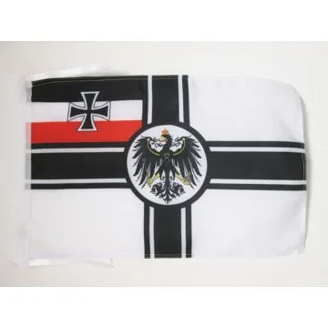 DRAPEAU ALLEMAGNE WWI 45x30cm - PAVILLON ALLEMAND DE GUERRE 30 x 45 cm haute qualité
