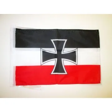 DRAPEAU GERMAN JACK 45x30cm - PAVILLON ALLEMAGNE DE GUERRE WWII 30 x 45 cm haute qualité
