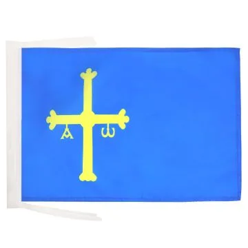 DRAPEAU ASTURIES 45x30cm - PAVILLON DE ASTURIAS - ESPAGNE 30 x 45 cm haute qualité