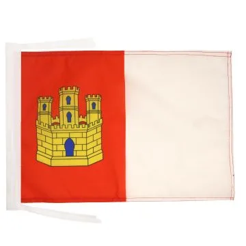 DRAPEAU CASTILLE-LA-MANCHE 45x30cm - PAVILLON DE CASTILLA LA MANCHA - ESPAGNE 30 x 45 cm haute qualité