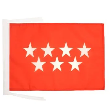 DRAPEAU COMMUNAUTÉ DE MADRID 45x30cm - PAVILLON MADRILÈNE - ESPAGNE 30 x 45 cm haute qualité