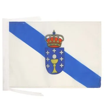 DRAPEAU GALICE 45x30cm - PAVILLON DE GALICIA - ESPAGNE 30 x 45 cm haute qualité