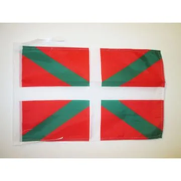 DRAPEAU PAYS BASQUE 45x30cm - PAVILLON BASQUE 30 x 45 cm haute qualité