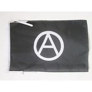 DRAPEAU ANARCHIE 45x30cm - PAVILLON ANARCHIQUE 30 x 45 cm haute qualité