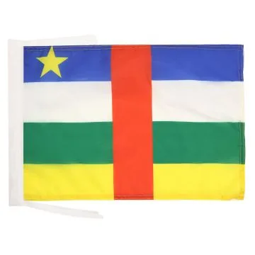 DRAPEAU CENTRAFRIQUE 45x30cm - PAVILLON CENTRAFRICAIN 30 x 45 cm haute qualité