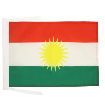DRAPEAU KURDISTAN 45x30cm - PAVILLON KURD 30 x 45 cm haute qualité
