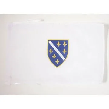 DRAPEAU BOSNIE-HERZÉGOVINE 1992-1998 45x30cm - PAVILLON BOSNIEN ANCIEN 30 x 45 cm haute qualité