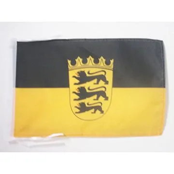 DRAPEAU BADE-WURTEMBERG 45x30cm - PAVILLON BADEN-WÜRTTEMBERG - LAND ALLEMAGNE 30 x 45 cm haute qualité