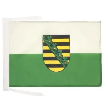 DRAPEAU SAXE 45x30cm - PAVILLON SACHSEN - LAND ALLEMAGNE 30 x 45 cm haute qualité