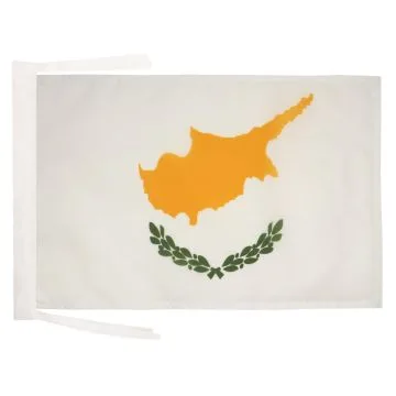DRAPEAU CHYPRE 45x30cm - PAVILLON CHYPRIOTE 30 x 45 cm haute qualité