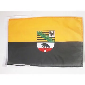 DRAPEAU SAXE-ANHALT 45x30cm - PAVILLON SACHSEN-ANHALT - LAND ALLEMAGNE 30 x 45 cm haute qualité