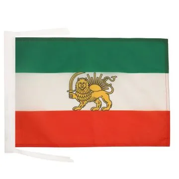 DRAPEAU IRAN ANCIENNE PERSE 45x30cm - PAVILLON IRANIEN 30 x 45 cm haute qualité
