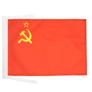 DRAPEAU URSS 45x30cm - PAVILLON COMMUNISTE - RUSSIE 30 x 45 cm haute qualité