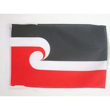 DRAPEAU MAORI 45x30cm - PAVILLON NÉO-ZÉLANDAIS - NOUVELLE-ZÉLANDE 30 x 45 cm haute qualité