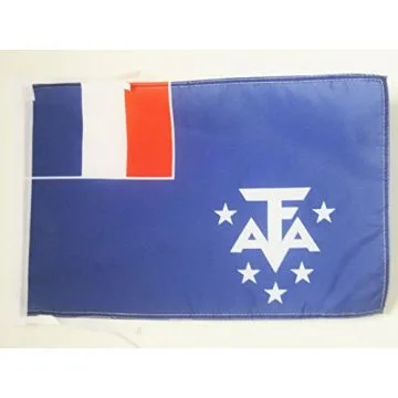 DRAPEAU TERRES AUSTRALES ET ANTARCTIQUES FRANÇAISE 45x30cm - PAVILLON FRANÇAIS - FRANCE 30 x 45 cm haute qualité