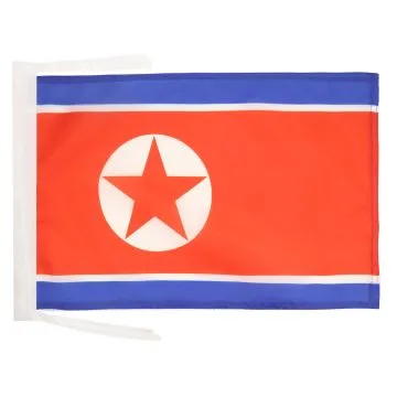 DRAPEAU CORÉE DU NORD 45x30cm - PAVILLON NORD CORÉEN 30 x 45 cm haute qualité