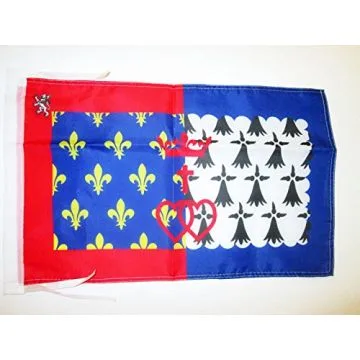 DRAPEAU PAYS DE LA LOIRE 45x30cm - PAVILLON LIGÉRIEN - FRANCE 30 x 45 cm haute qualité
