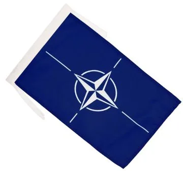 DRAPEAU OTAN 45x30cm - PAVILLON DE L\'OTAN 30 x 45 cm haute qualité
