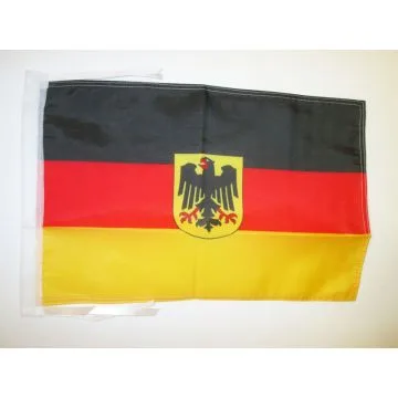 DRAPEAU ALLEMAGNE AVEC AIGLE 45x30cm - PAVILLON ALLEMAND 30 x 45 cm haute qualité