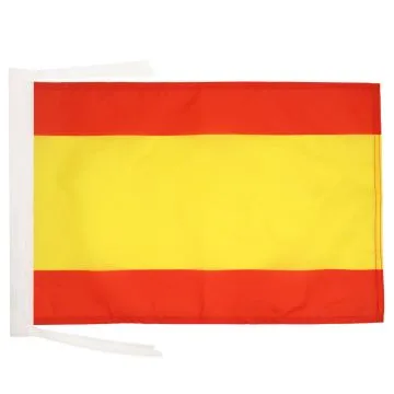 DRAPEAU ESPAGNE SANS ARMOIRIES 45x30cm - PAVILLON ESPAGNOL 30 x 45 cm haute qualité