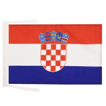 DRAPEAU CROATIE 45x30cm - PAVILLON CROATE 30 x 45 cm haute qualité