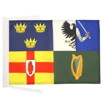 DRAPEAU IRLANDE 4 PROVINCES 45x30cm - PAVILLON IRLANDAIS 30 x 45 cm haute qualité