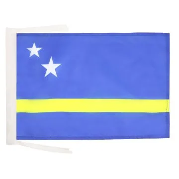 DRAPEAU CURAÇAO 45x30cm - PAVILLON HOLLANDAIS 30 x 45 cm haute qualité