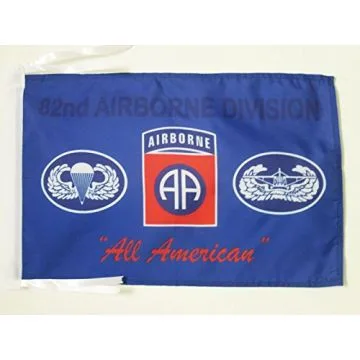 DRAPEAU USA AIRBORNE 82E 45x30cm - PAVILLON AMÉRICAIN ? ARMÉE ETATS-UNIS  30 x 45 cm haute qualité