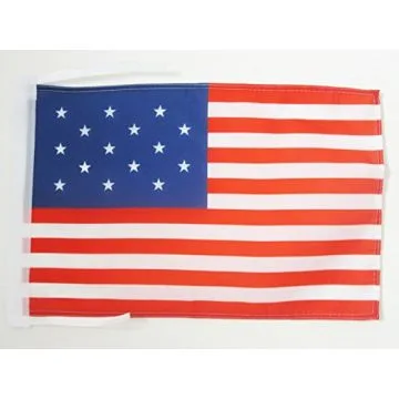 DRAPEAU USA 15 ÉTOILES 45x30cm - PAVILLON AMÉRICAIN - ETATS-UNIS 30 x 45 cm haute qualité
