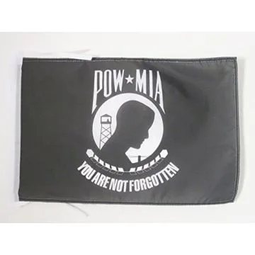 DRAPEAU USA POW MIA REMEMBER 45x30cm - PAVILLON AMÉRICAIN - ETATS-UNIS 30 x 45 cm haute qualité