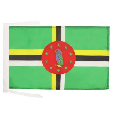 DRAPEAU DOMINIQUE 45x30cm - PAVILLON DOMINIQUAIS 30 x 45 cm haute qualité