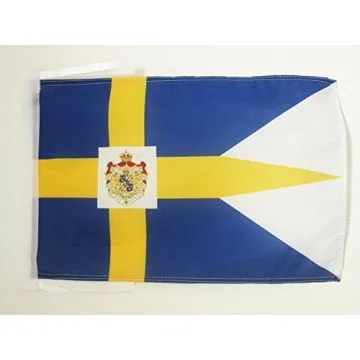 DRAPEAU ROYAL SUÈDE 45x30cm - PAVILLON SUÉDOIS 30 x 45 cm haute qualité