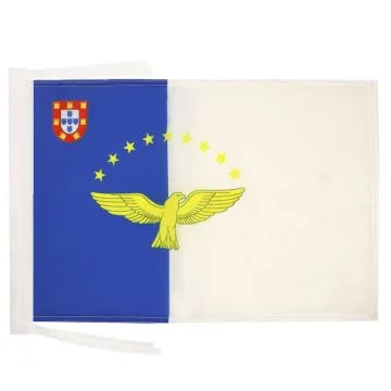DRAPEAU AÇORES 45x30cm - PAVILLON PORTUGAIS - PORTUGAL 30 x 45 cm haute qualité