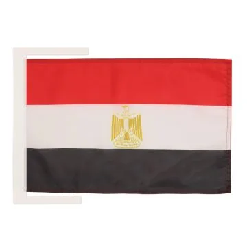 DRAPEAU EGYPTE 45x30cm - PAVILLON EGYPTIEN 30 x 45 cm haute qualité