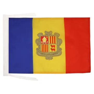 DRAPEAU ANDORRE 45x30cm - PAVILLON ANDORRAN 30 x 45 cm haute qualité