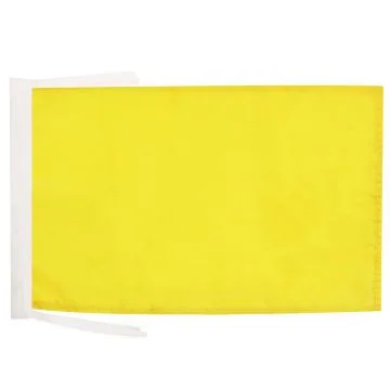 DRAPEAU UNICOLORE JAUNE 45x30cm - PAVILLON DE COULEUR JAUNE 30 x 45 cm haute qualité