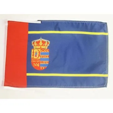 DRAPEAU MOSTOLES 45x30cm - PAVILLON ESPAGNOL - ESPAGNE 30 x 45 cm haute qualité