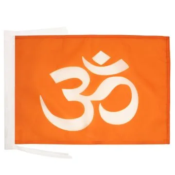 DRAPEAU HINDOUISME 45x30cm - PAVILLON RELIGION HINDOU 30 x 45 cm haute qualité