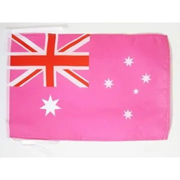 DRAPEAU AUSTRALIE ROSE 45x30cm - PAVILLON AUSTRALIEN 30 x 45 cm haute qualité