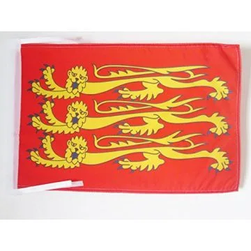 DRAPEAU RICHARD C?UR DE LION 45x30cm - PAVILLON ROI RICHARD I D\'ANGLETERRE 30 x 45 cm haute qualité