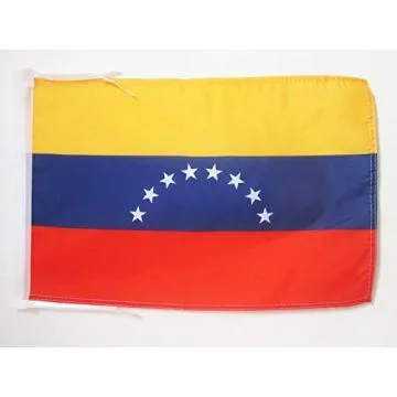 DRAPEAU VÉNÉZUELA SANS ECUSSON 45x30cm - PAVILLON VÉNÉZUELIEN 8 ÉTOILES 30 x 45 cm haute qualité