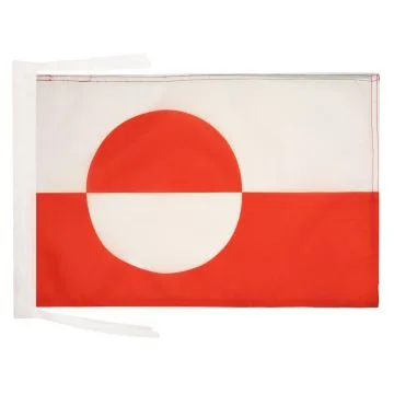 DRAPEAU GROENLAND 45x30cm - PAVILLON GROENLANDAIS 30 x 45 cm haute qualité