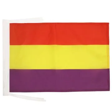 DRAPEAU ESPAGNOL RÉPUBLICAIN 45x30cm - PAVILLON ESPAGNE RÉPUBLICAINE 30 x 45 cm haute qualité